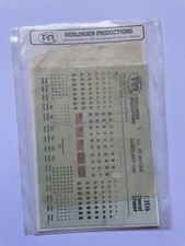 VERLINDEN PRODUCTIONS 383 - US UNIFORM BADGES WWII- 1988 RARE 1/35 DECAL SET
