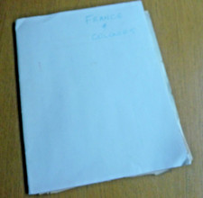 FRANCE & COLONIES large early stamp collection on old time album pages, high CV