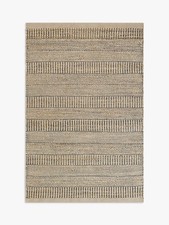 John Lewis Jute Grained Rug Neutral/Multi L180 x W120cm [Good Condition)