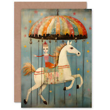 Folk Art Whimsical Carousel
