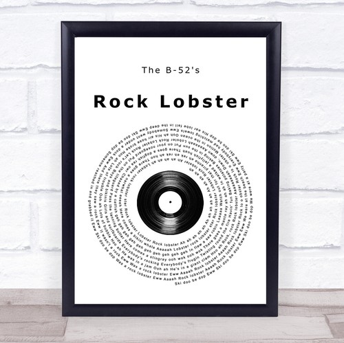 Rock lobster vinyl record song - rock,