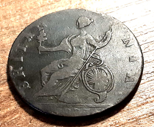 George iii evasive halfpenny - iii,