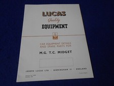 NOS Lucas MG TC Midget Spare