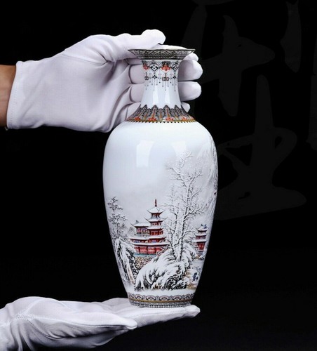 Ceramic vase flowers crafts - ceramic,