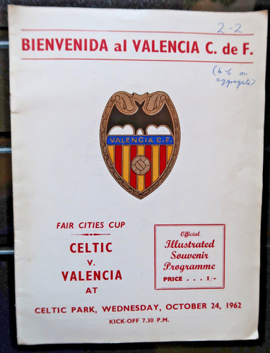 Celtic valencia 1962 footbal - v,