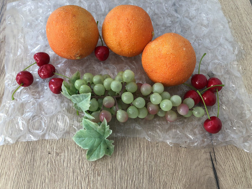 Vintage artificial faux grapes - artificial,