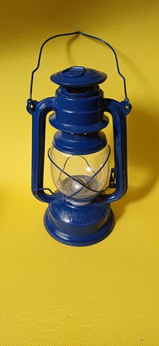 Blue vintage style camping - blue,