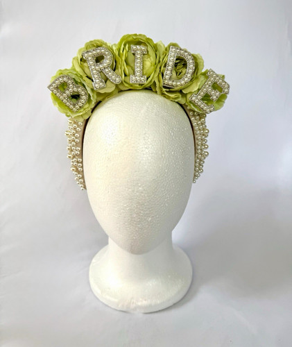 Handmade green flower - handmade, bride