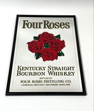 Vintage Four Roses Pub Mirror