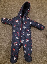 Baby Girl Snowsuit Padded