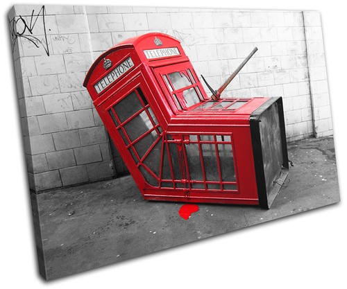 Telephone box banksy street - banksy,