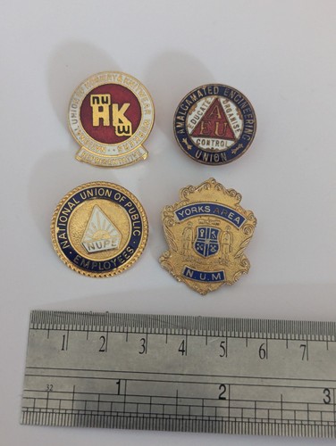 Vintage trade union enamel - vintage,