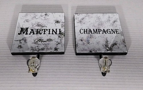 Champagne and martini square - champagne,