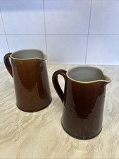 Two Vintage Denby Bourne Brown