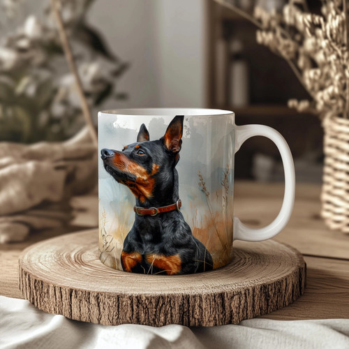 Pinscher 11oz ceramic - pinscher,
