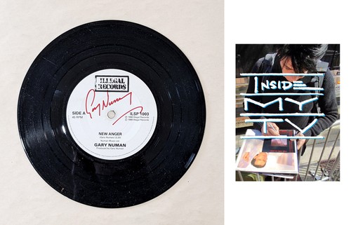 Gary numan signed record - signed, 7"