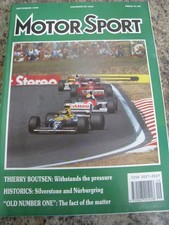MOTOR SPORT SEP 1990 THIERRY
