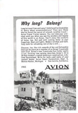 1966 Avion Travel Trailer Vintage Print Ad Aluminum Camper RV Lifestyle Vacation