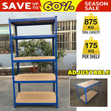 Heavy Duty Metal Shelving Racking Work Bench Blue Table for Workshop Garage Shed