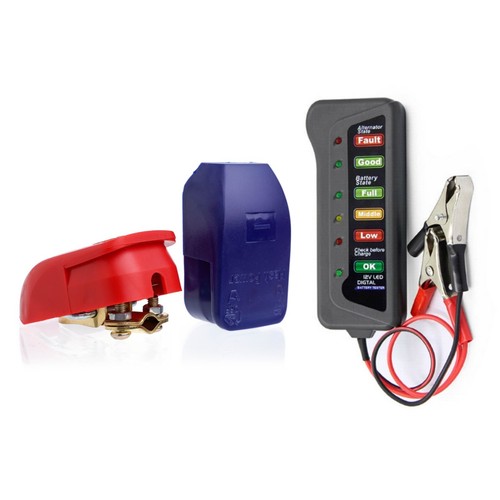 12v led dynamo - battery, tester
