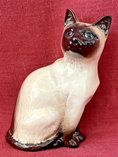 VINTAGE BESWICK SEAL POINT SIAMESE CAT SITTING model 1887 MINT/EXCELLENT