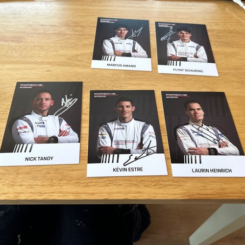 Porsche signed driver cards - 5,