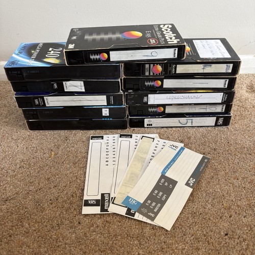 Used vhs tapes reusable - x,