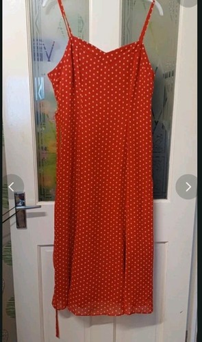 Wallis red dress white - white, spots