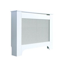 Mayfair Radiator Cover Medium White Wood Modern 815mm(H) 1115mm(W) 190mm(D)