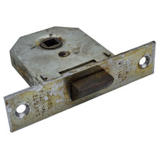Vintage Union Parkes Willenhall Door Lock Latch Mechanism Mortice 9.5cm Silver