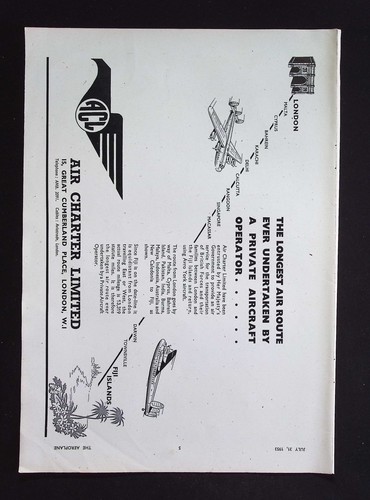 Original 1933 advert air - original,