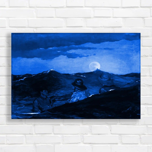 Moonlight over the stormy - moonlight,