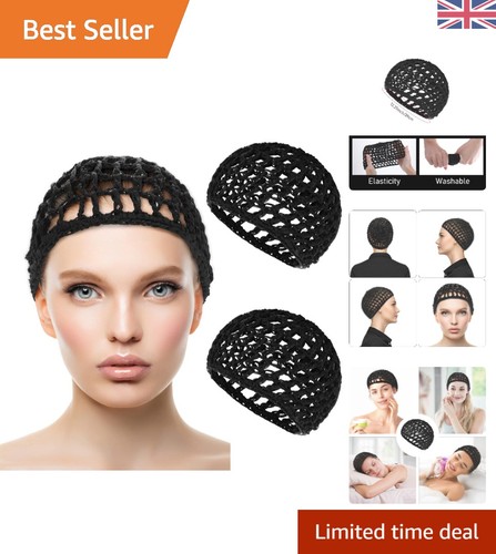 Luxurious black crochet shower - black,