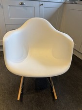White Bucket Rocking Chair