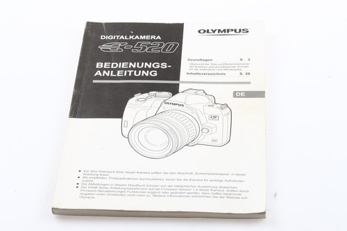 Olympus 520 digital manual - e-520,