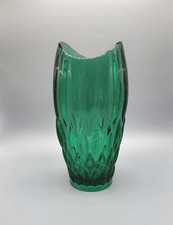 Vase - Green Glass - Czech