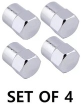 Plastic Chrome Tyre Wheel Alloys Air Valve Dust Caps Stops Tyres Leaking Air