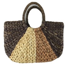 SUMMER BAG Woven Strap Beige Brown Beach Weave small Medium Atmosphäre