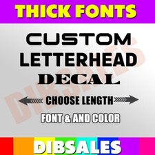 Custom Text Vinyl Lettering