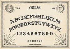 Home Wall Art Print - Vintage Spiritual Paranormal - OUIJA BOARD PRINT -A4,A3,A2
