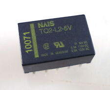 Nais TQ2-L2-5V 2 Coil Latching PCB Signal Relay Low Profile DPDT OM0285A