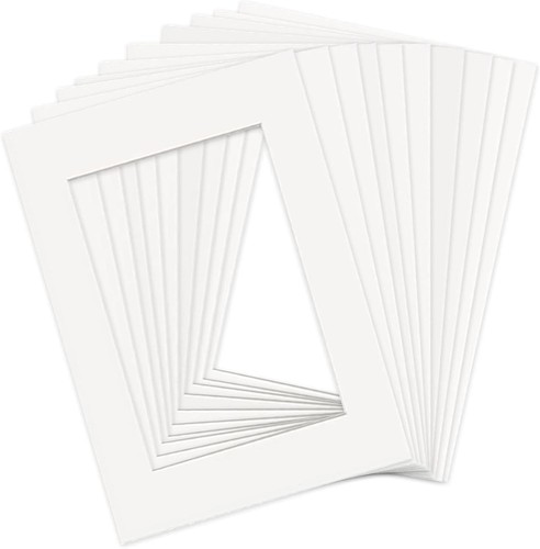 Picture mounts 10pcs white - mounts,,