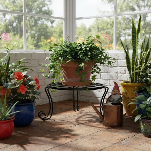 Pieces wrought iron plant - 3,