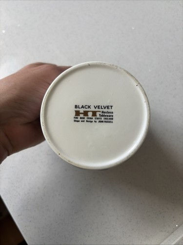 Vintage black velvet hostess - vintage,