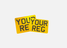 Motorbike Number Plate | 7x5 | 8x6 | 9x3 | 6x4 | Show Bike Plates