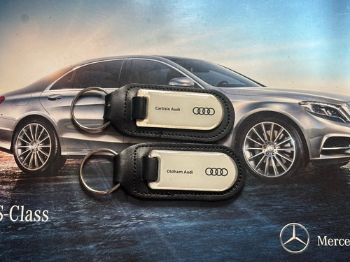 Two genuine audi keyrings - genuine,