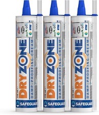 Dryzone Damp Proofing Injection Cream - 310ml x3 - DPC Rising Damp Treatment