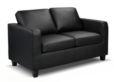 Matthew 2 Seater Black Sofas
