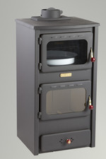 Kupro Lux Oven 8.4kW Wood Burning Stove with Cast Iron Top Plate & Oven