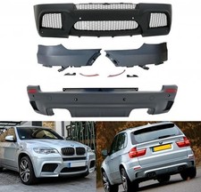 BMW X5 E70 X5M STYLE LOOK BODYKIT FRONT REAR BUMPER GRILLES DIFFUSER 10-13 UK